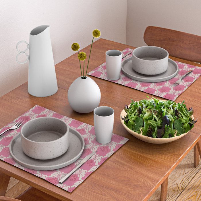 Minimal leaf and vase pattern Placemat Gallery Image 2