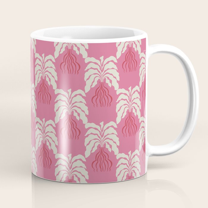 Minimal leaf and vase pattern Coffee Mug Gallery Image 1