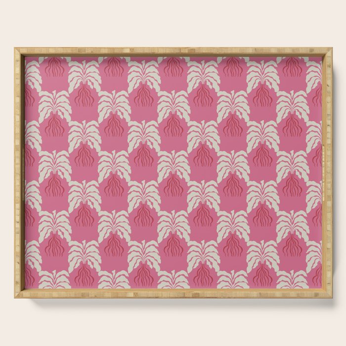 Minimal leaf and vase pattern Serving Tray Gallery Image 1