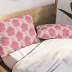 Minimal leaf and vase pattern Pillow Sham Gallery Image 2