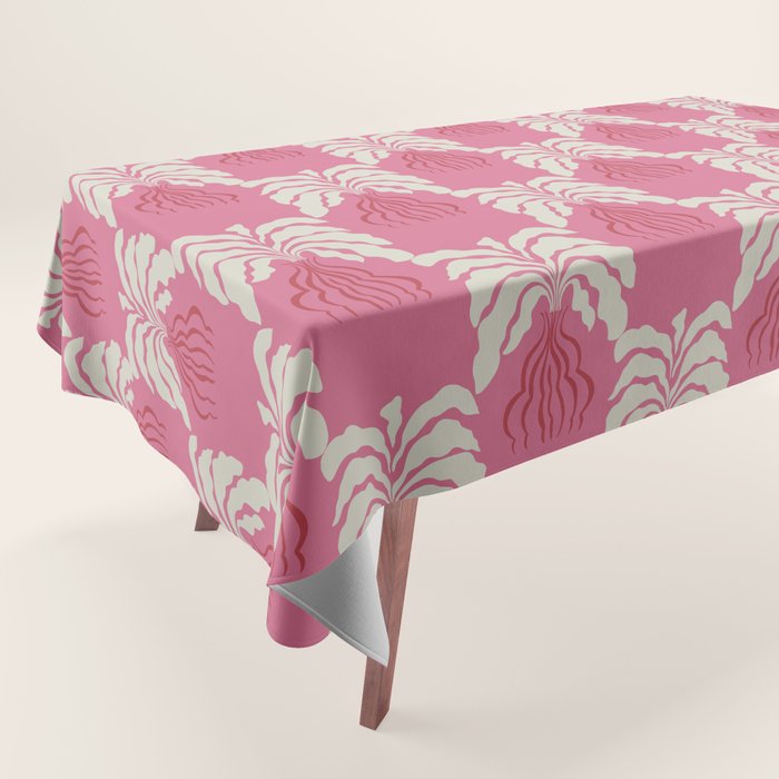 Minimal leaf and vase pattern Tablecloth Gallery Image 1