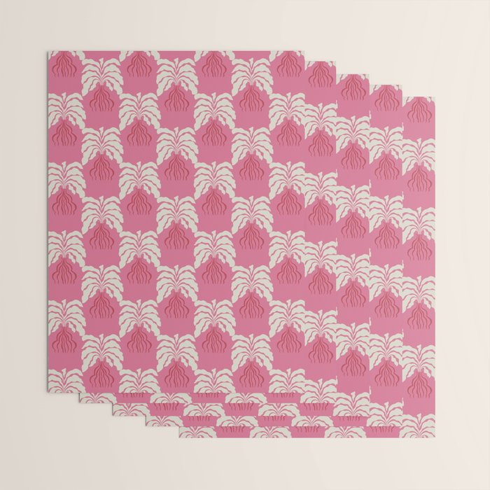 Minimal leaf and vase pattern Wrapping Paper Gallery Image 3