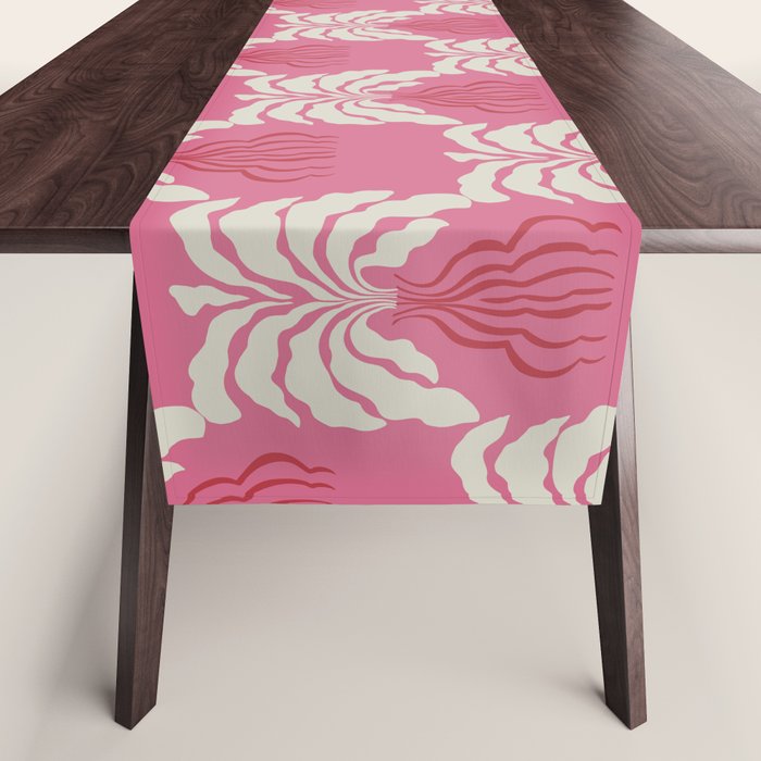 Minimal leaf and vase pattern Table Runner Gallery Image 1