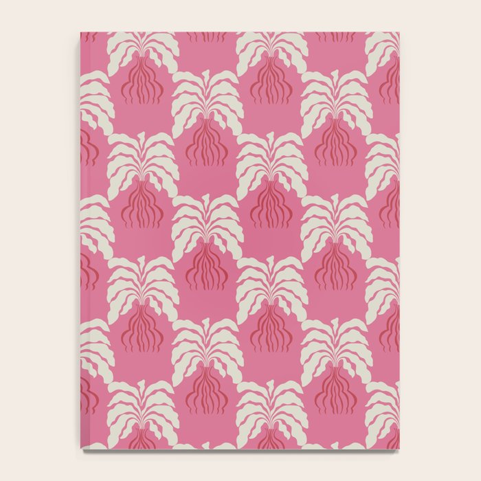 Minimal leaf and vase pattern Notebook Gallery Image 4