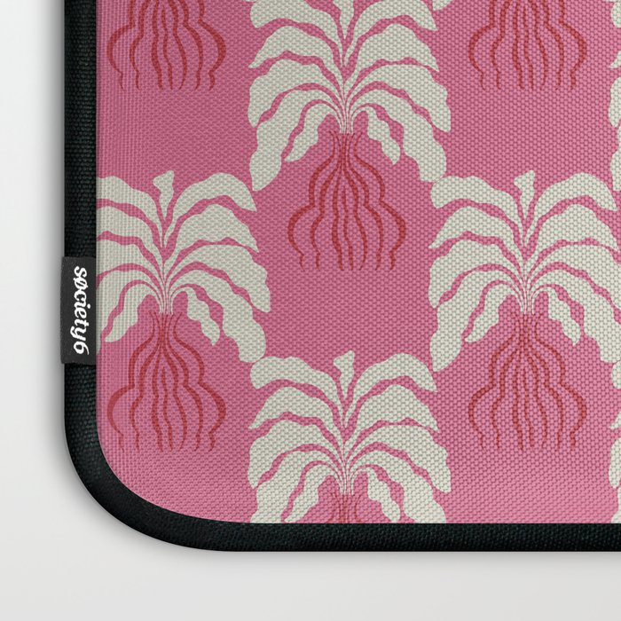 Minimal leaf and vase pattern Laptop Sleeve Gallery Image 3