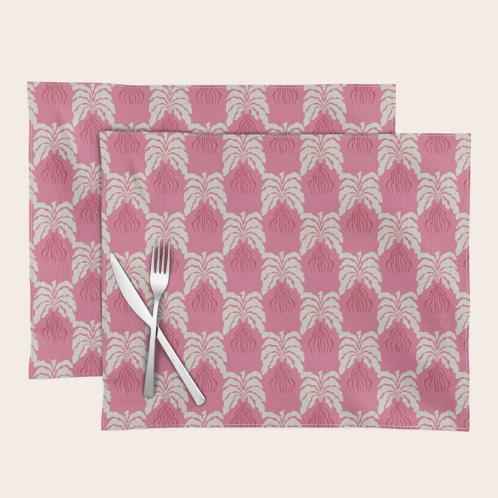 Minimal leaf and vase pattern Placemat Gallery Image 1