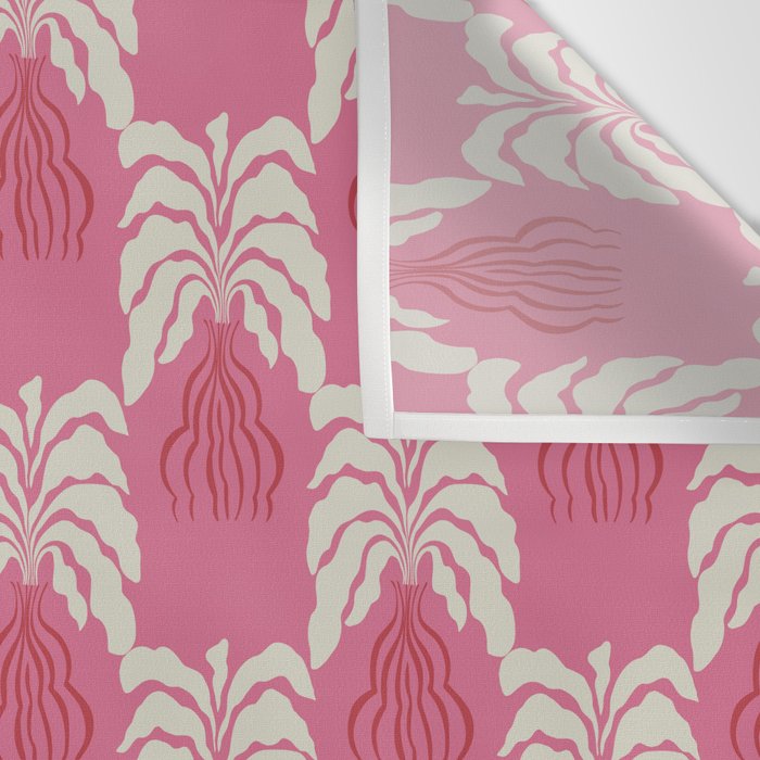 Minimal leaf and vase pattern Wall Tapestry Gallery Image 3