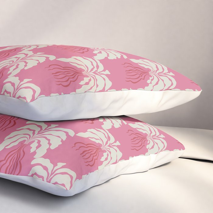 Minimal leaf and vase pattern Pillow Sham Gallery Image 3