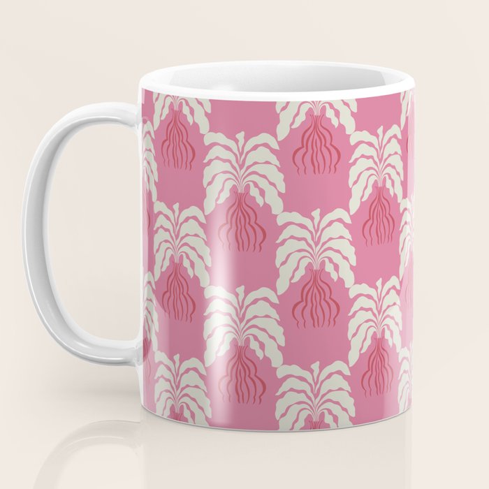 Minimal leaf and vase pattern Coffee Mug Gallery Image 3