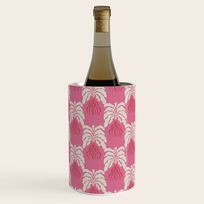 Minimal leaf and vase pattern Wine Chiller Gallery Image 3