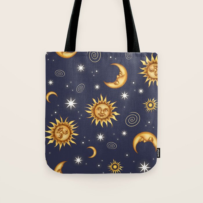 Vintage Celestial Mood Tote Bag Gallery Image 1