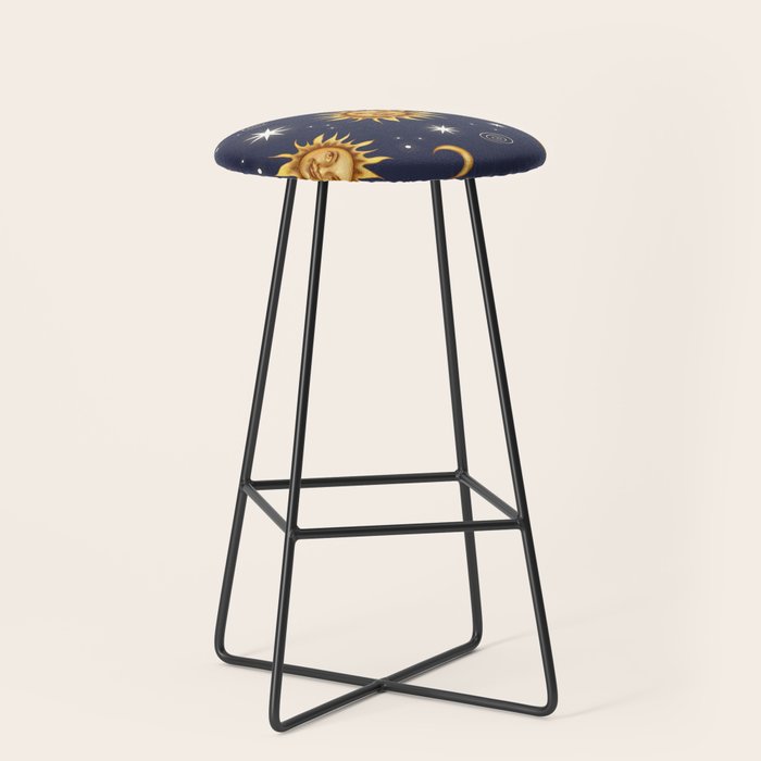 Vintage Celestial Mood Stool Gallery Image 1