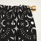 Mystical mosaic lunar phases BN Window Curtain Gallery Image 2