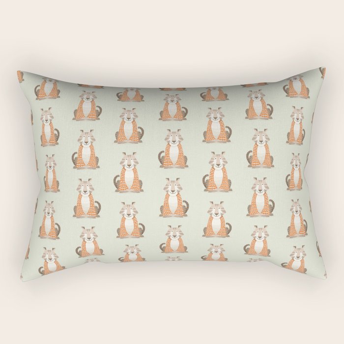 Whimsical Tiger Rectangular Pillow Gallery Image 2