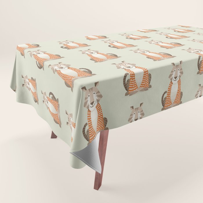 Whimsical Tiger Tablecloth Gallery Image 1