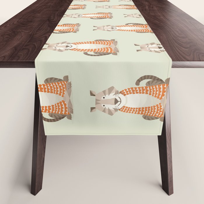 Whimsical Tiger Table Runner Gallery Image 1