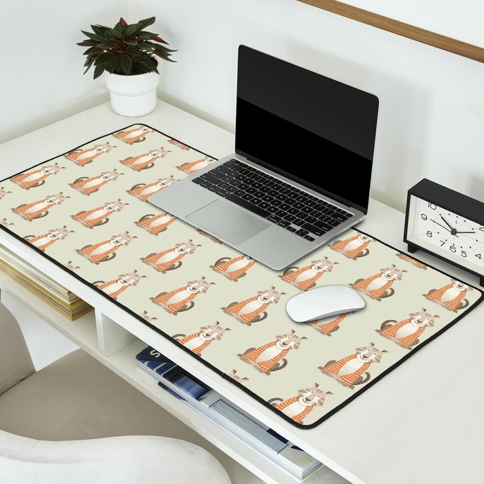 Whimsical Tiger Desk Mat Gallery Image 2