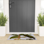 Vintage Botanical White Magnolia Flower Art Welcome Mat Gallery Image 3