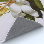 Vintage Botanical White Magnolia Flower Art Rug Gallery Image 4