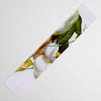 Vintage Botanical White Magnolia Flower Art Table Runner Gallery Image 3