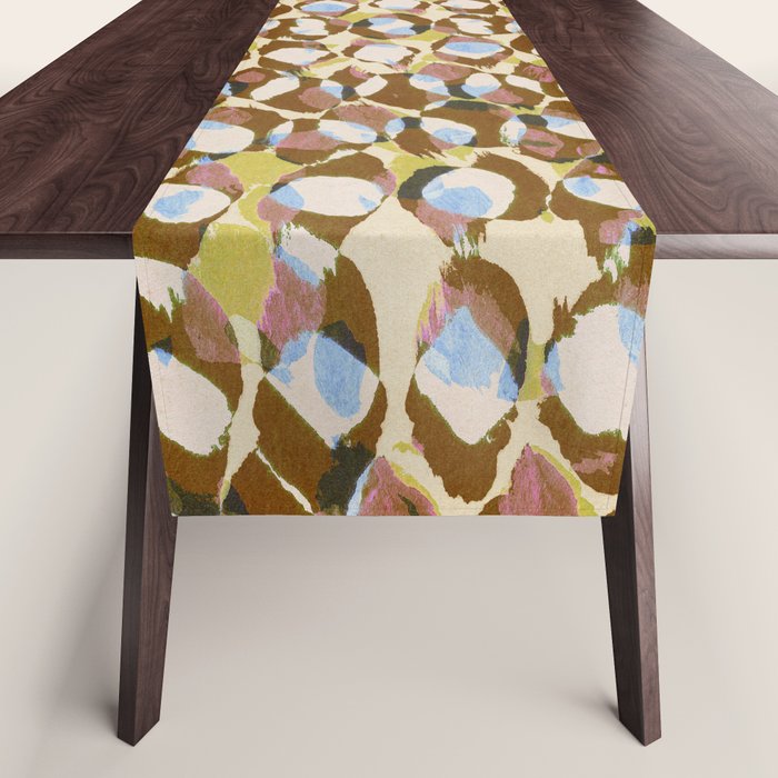 Pure Strokes #3 / Brown & Blue Table Runner Gallery Image 1