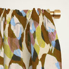 Pure Strokes #3 / Brown & Blue Window Curtain Gallery Image 2