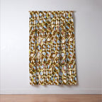 Pure Strokes #3 / Brown & Blue Window Curtain Gallery Image 3