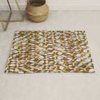 Pure Strokes #3 / Brown & Blue Rug Gallery Image 1