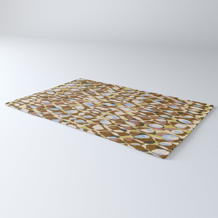 Pure Strokes #3 / Brown & Blue Rug Gallery Image 3