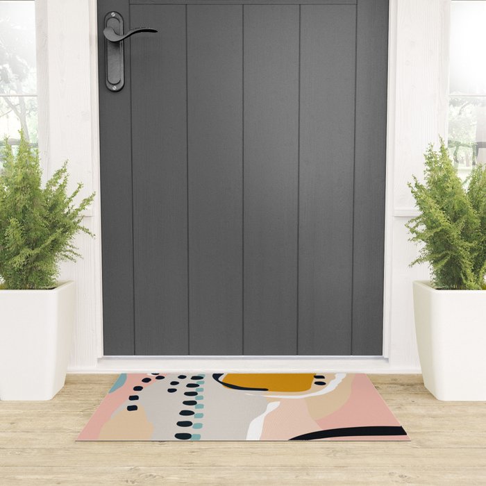 modern abstract Welcome Mat Gallery Image 3