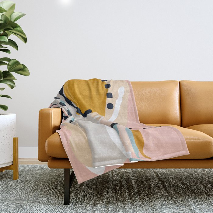 modern abstract Throw Blanket Gallery Image 1