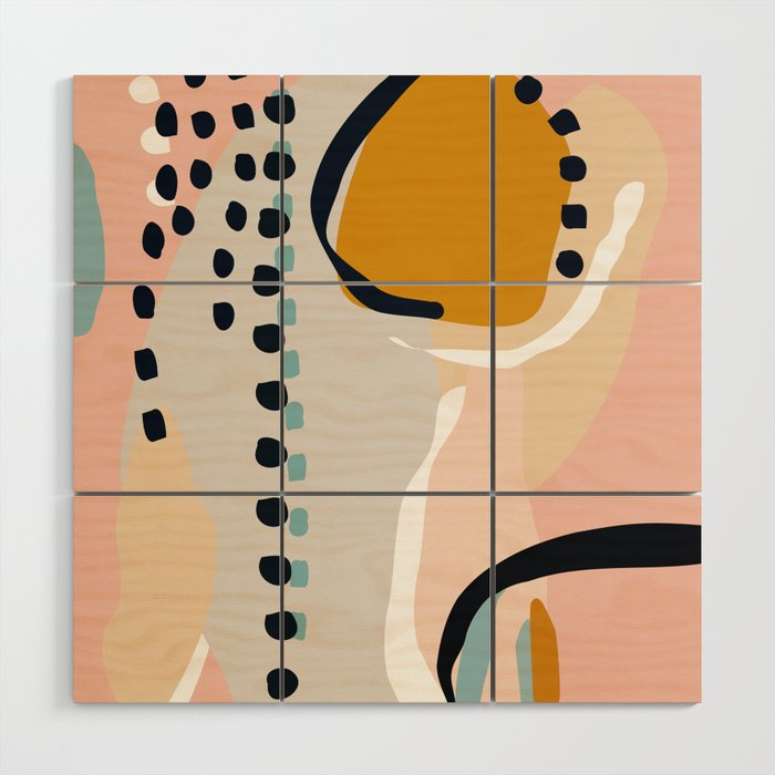 modern abstract Wood Wall Art Gallery Image 1