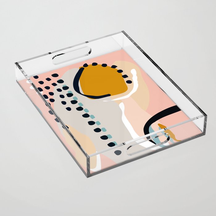 modern abstract Acrylic Tray Gallery Image 1
