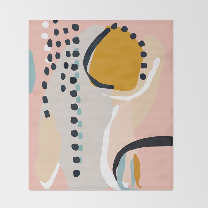 modern abstract Throw Blanket Gallery Image 2