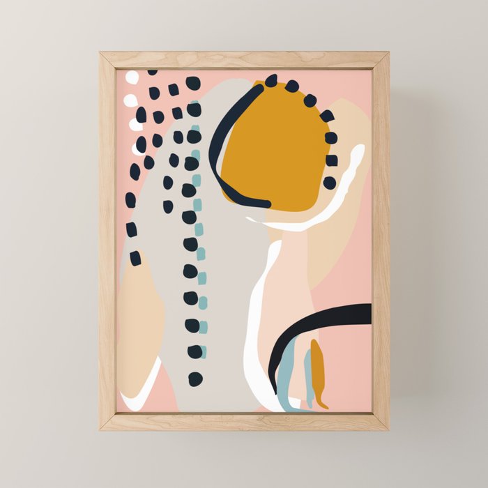 modern abstract Mini Art Print Gallery Image 1