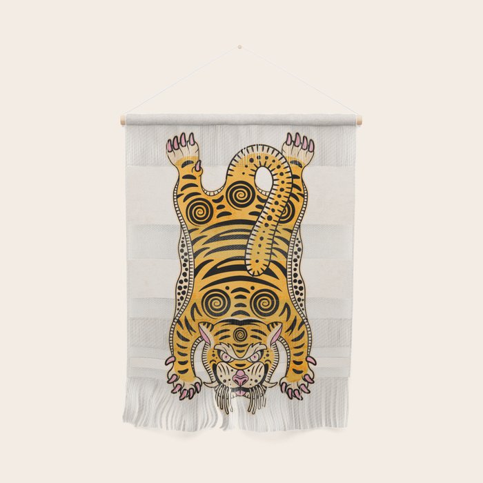 King Of The Jungle 01: Golden Tiger Edition Wall Hanging Gallery Image 1