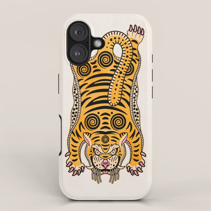 King Of The Jungle 01: Golden Tiger Edition iPhone Case Gallery Image 1