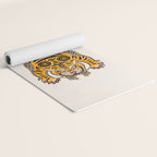 King Of The Jungle 01: Golden Tiger Edition Yoga Mat Gallery Image 2