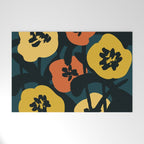 Midnight Flowers Welcome Mat Gallery Image 1