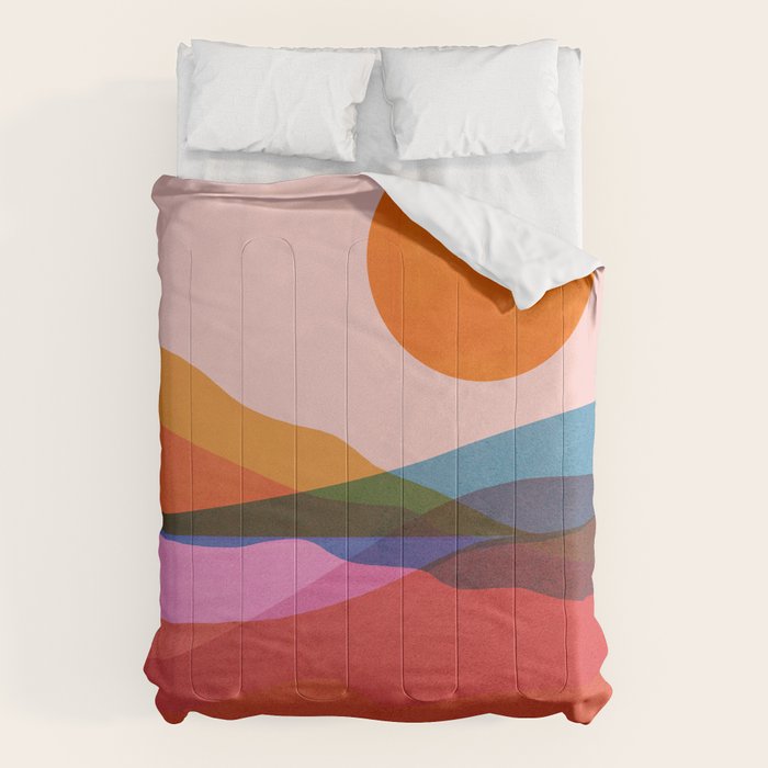 Abstraction_OCEAN_Beach_Minimalism_001 Comforter Gallery Image 6