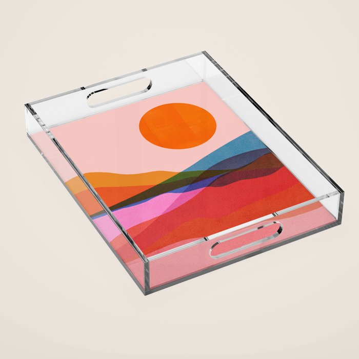 Abstraction_OCEAN_Beach_Minimalism_001 Acrylic Tray Gallery Image 1