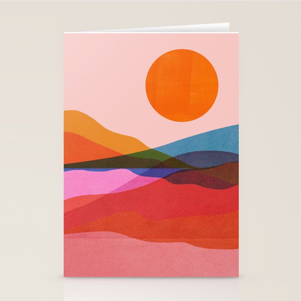 Abstraction_OCEAN_Beach_Minimalism_001 Stationery Card Gallery Image 1