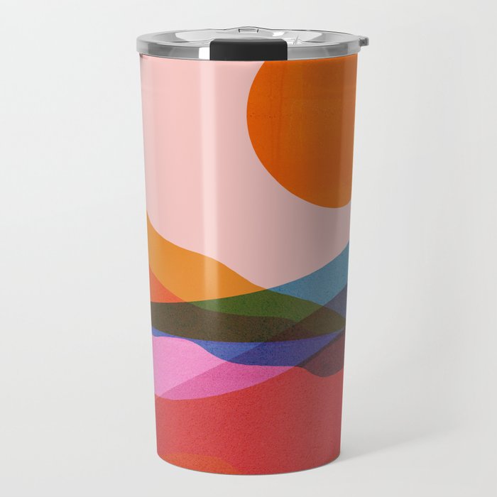 Abstraction_OCEAN_Beach_Minimalism_001 Travel Mug Gallery Image 1
