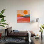 Abstraction_OCEAN_Beach_Minimalism_001 Wood Wall Art Gallery Image 2