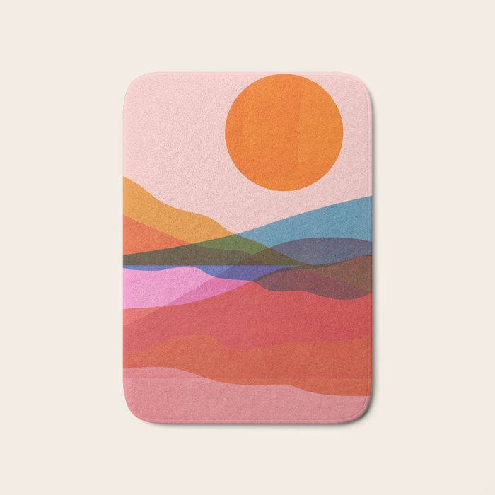 Abstraction_OCEAN_Beach_Minimalism_001 Bath Mat Gallery Image 1