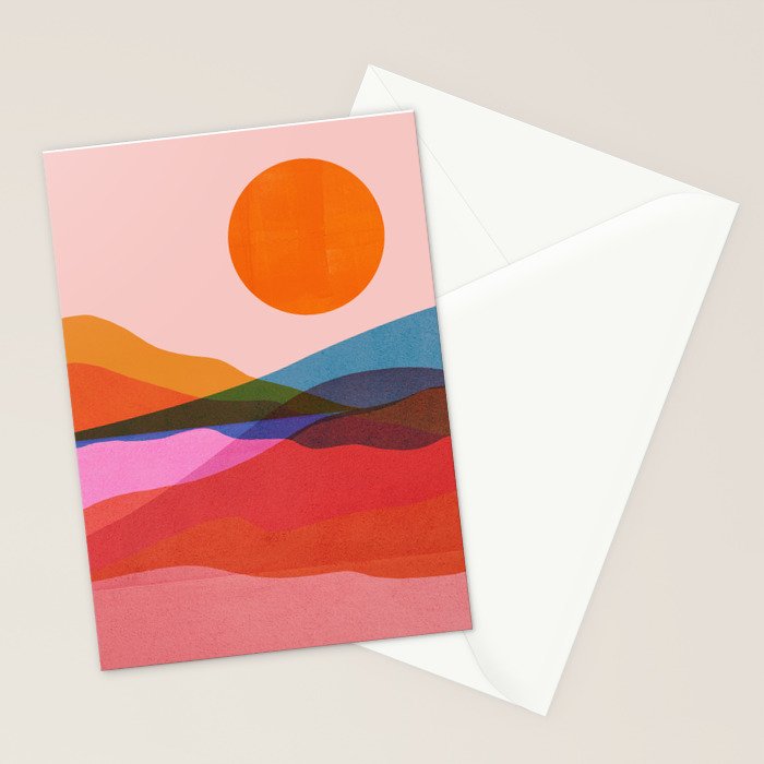 Abstraction_OCEAN_Beach_Minimalism_001 Stationery Card Gallery Image 2