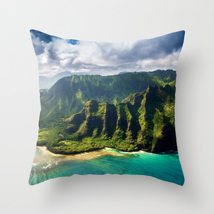 Island of Kauai, Hawaiian Islands Throw Pillow Gallery Image 6