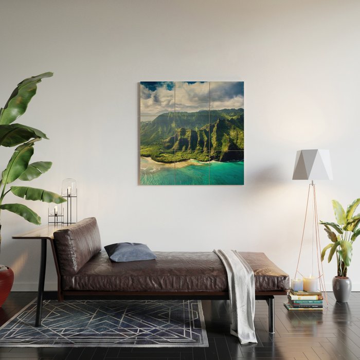 Island of Kauai, Hawaiian Islands Wood Wall Art Gallery Image 2