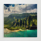 Island of Kauai, Hawaiian Islands Wood Wall Art Gallery Image 1