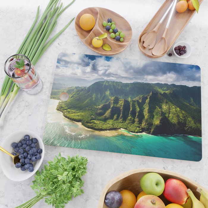 Island of Kauai, Hawaiian Islands Cutting Board Gallery Image 2